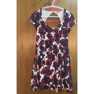 Floral Openback Dress